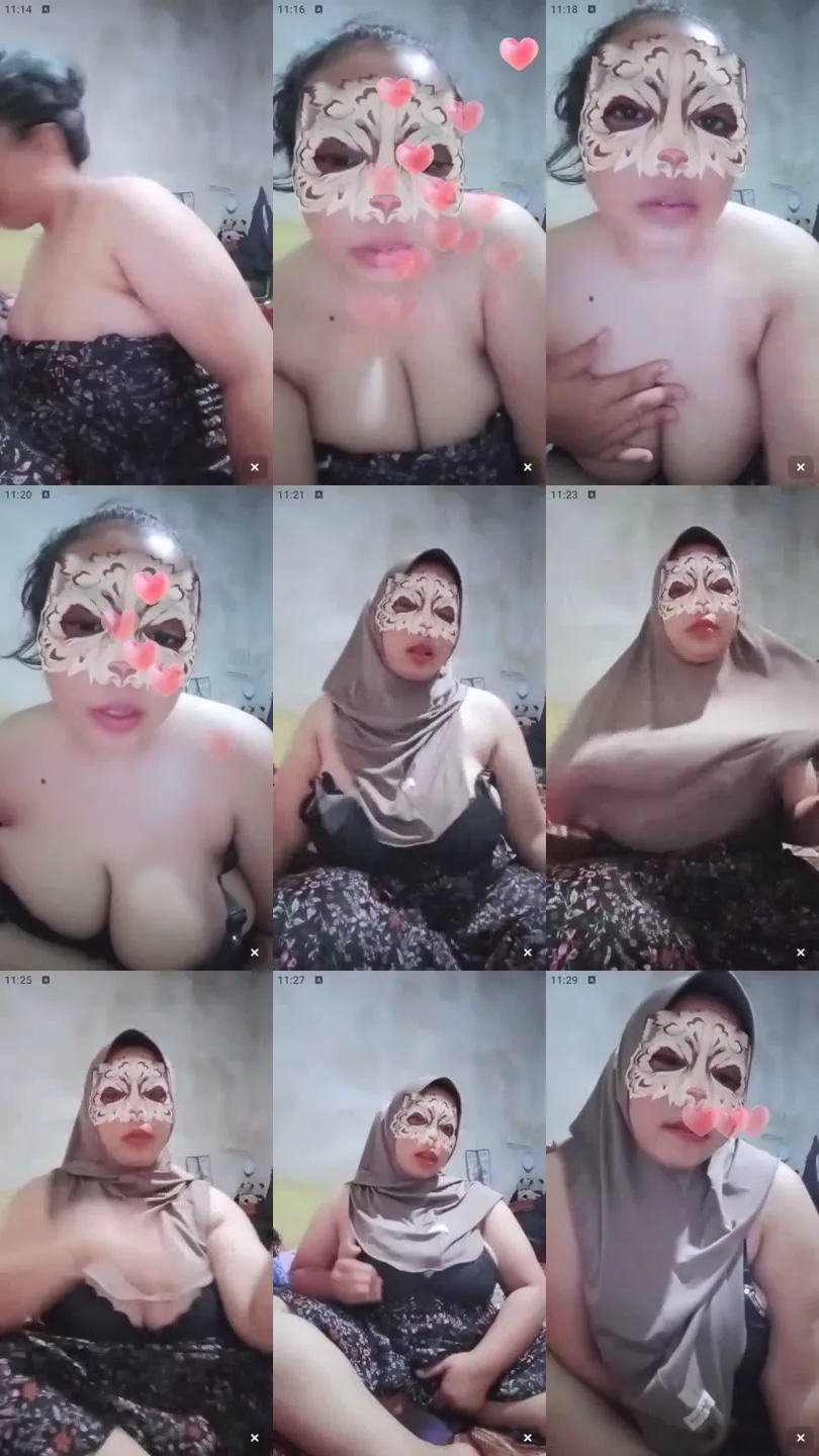 Janda Hijab Solo show main di kamar